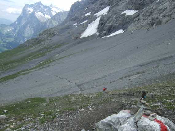 immer am Berg entlang