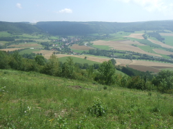 Wanderung oft am Hang mit Blick