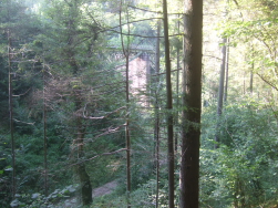 Die Wutachbrcke am Ende der Ostweg-Passage