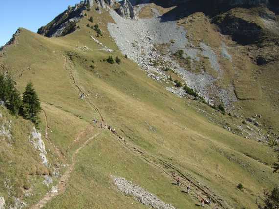 Letzte Abzweigung zurück zur Schyniger Platte