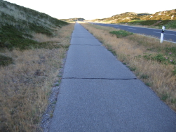 Abends zurck am Fahrweg