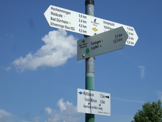 das erste ordentliche Wanderschild