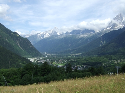 Chamonix in Sicht