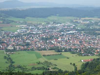 Blick ber's Land und auf die Baar vom Dreifaltigkeitsberg