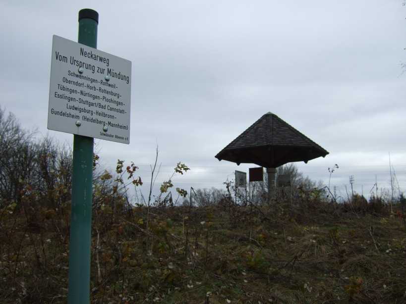 Info-Pilz am Moos, und so was wie ein Neckar