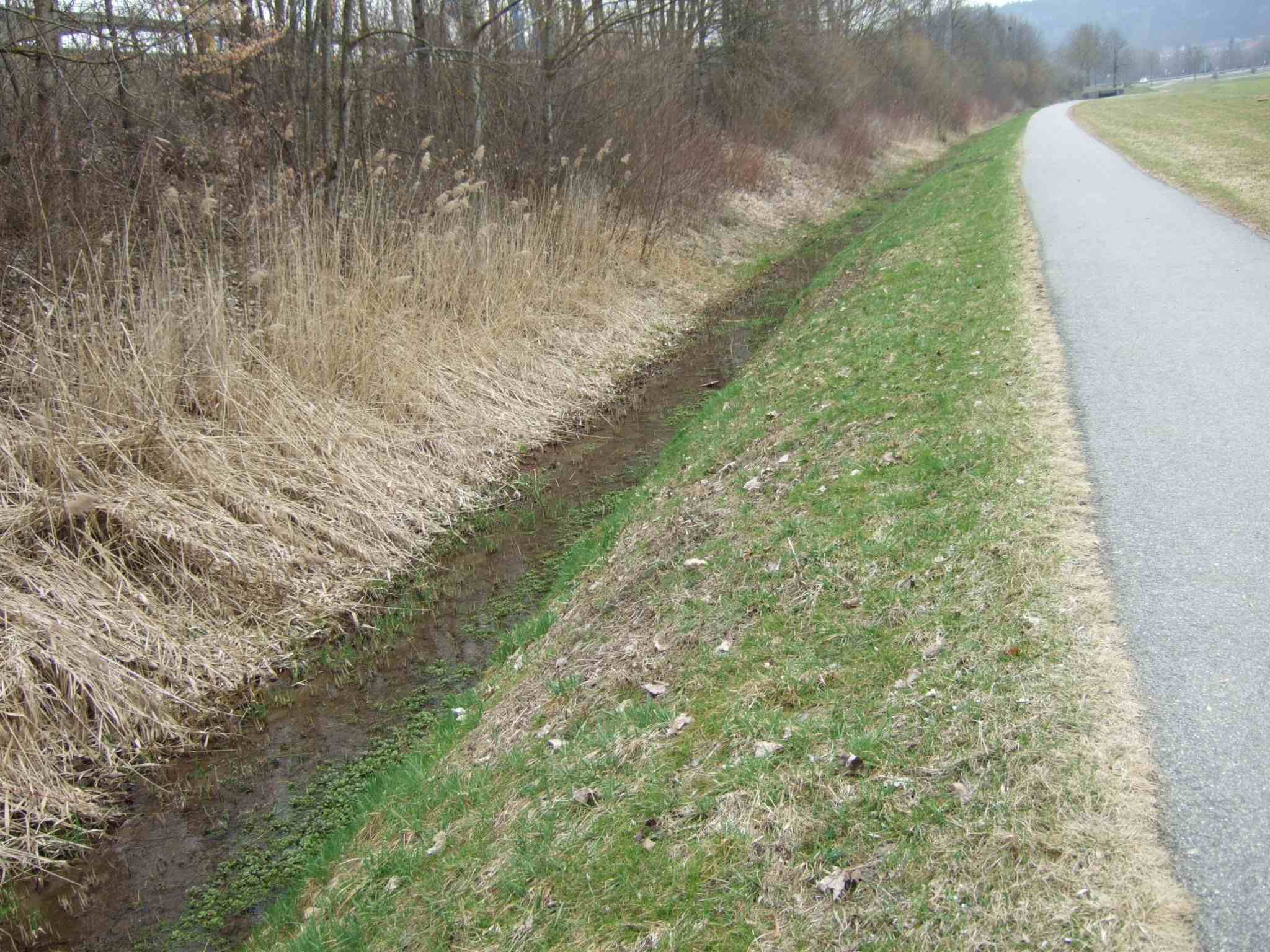 der Strasse entlang nach Zollhaus