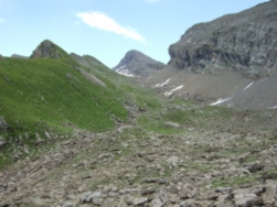 der Oberjoch-.Kamm rechts, das Schwarzhorn hinten