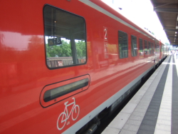 Ankunft Regio mit Fahrradmitnahme