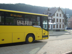 Busbhf Vhrenbach, nur einer frh morgens