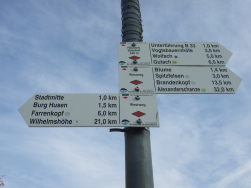 Diesmal fehlen ein paar Wegweiser auf der Strecke