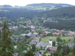 Helikopterperspektive auf Hinterzarten