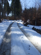 unerwartet: sogar noch Schnee