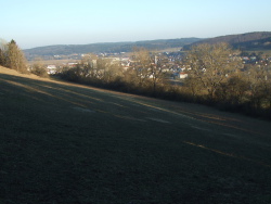 Blick zurck nach Blumberg