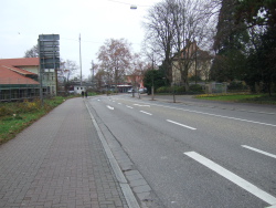 Blick zurck auf den Speyerer Bahnhof